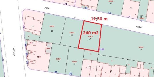 Solar urbano en venta en San Clemente